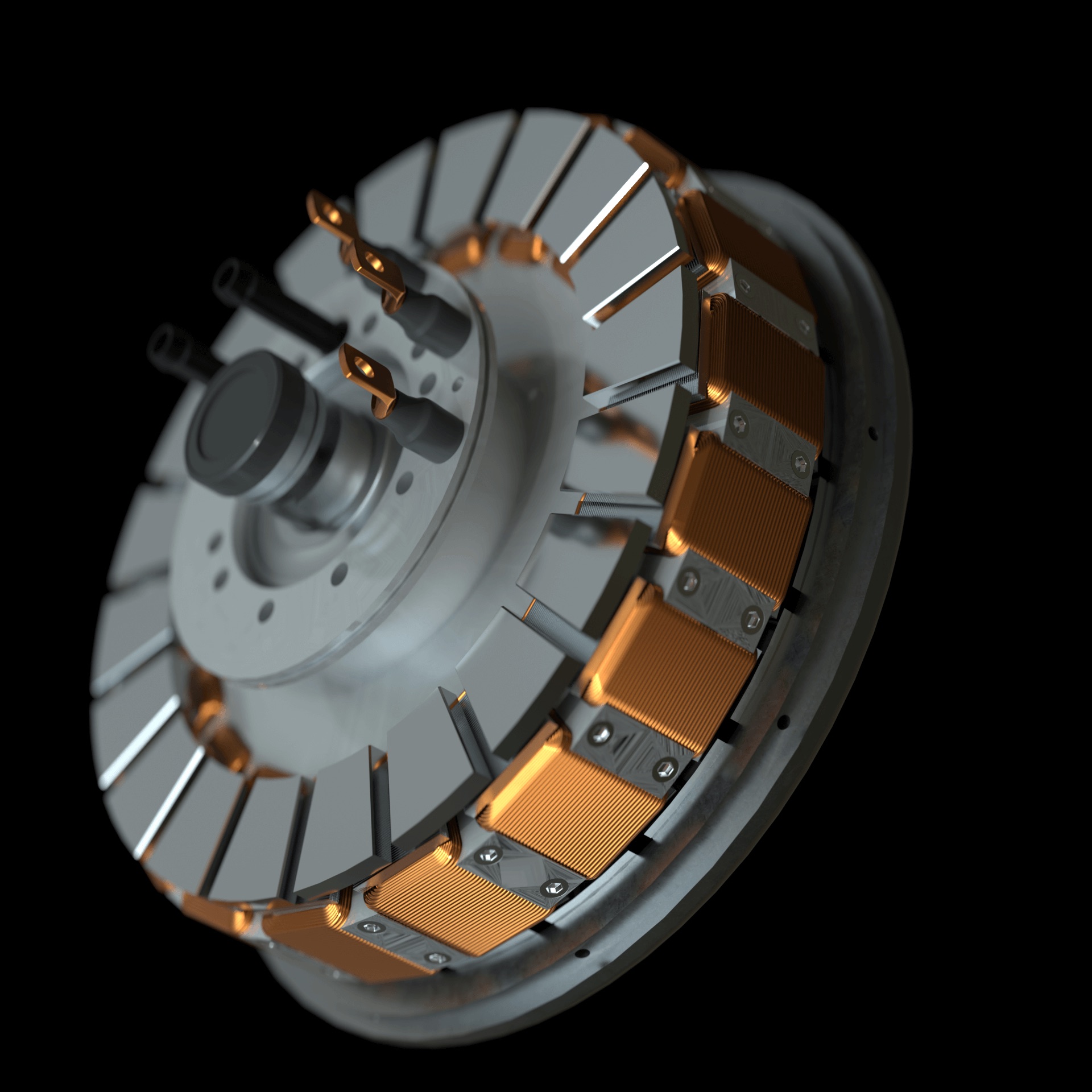 FLUX 350 rotor and copper windings