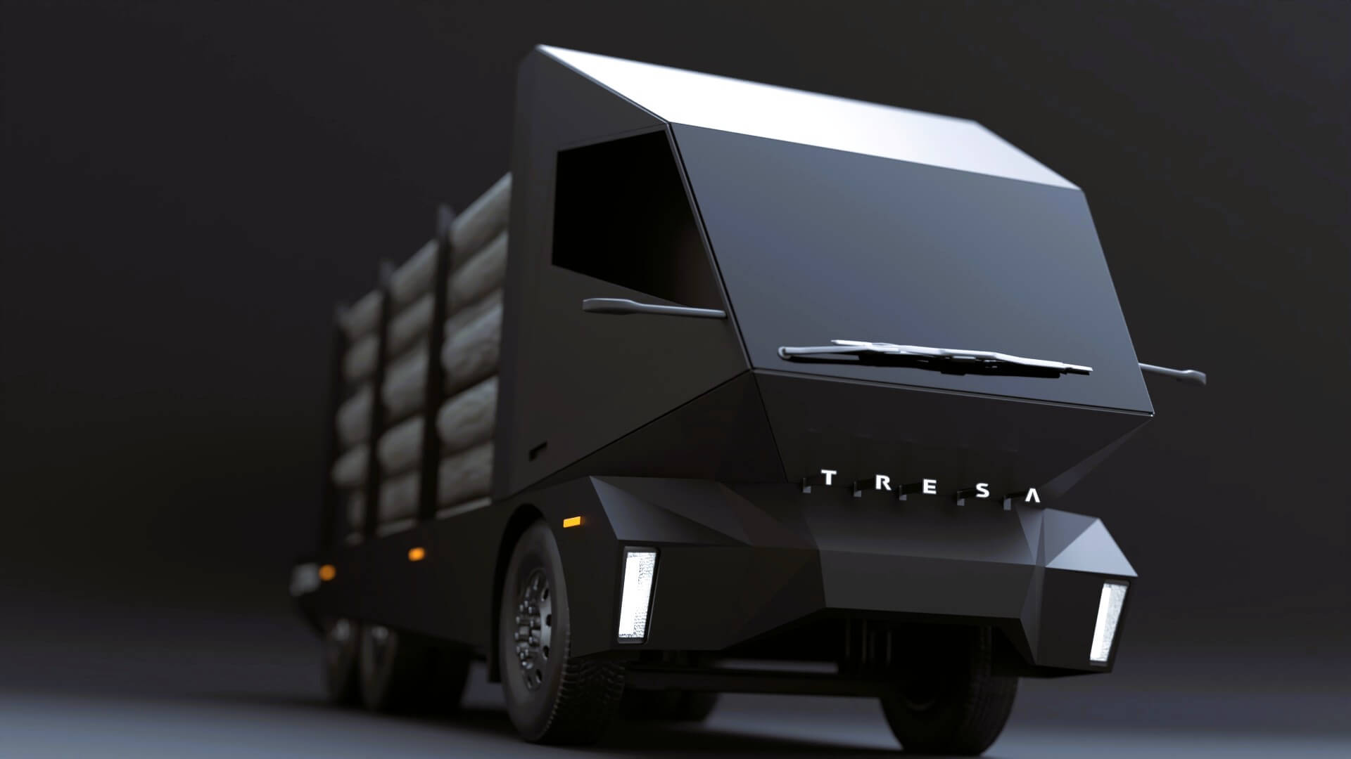 V0.2 flatbed carrying logs